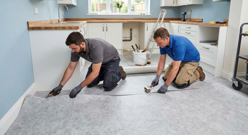Sheet Linoleum Installation in Loudoun County, VA