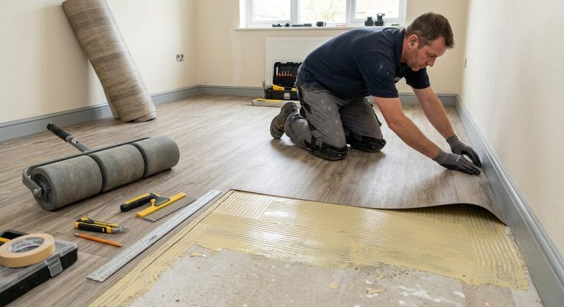 Sheet Linoleum Installation in Arlington, TX